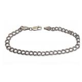 Sterling silver 7.25" chain bracelet, 5.5 grams