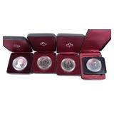 x4- Canadian Commemorative dollars: 1978, 1979,