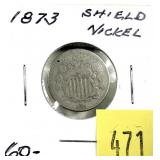 1873 Shield nickel