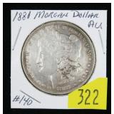 1881 Morgan dollar