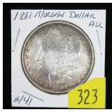 1881 Morgan dollar