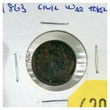 1863 Civil War token