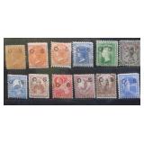 Lot, variety New South Wales Official Stamps MH