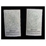 British Bechuanaland 17, 18, MH CV $155