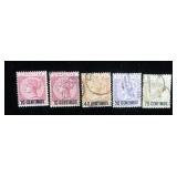 Gibraltar 23 MH; 23, 26-28 used, CV $292