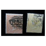 Mauritius 34, 39 used, CV $50