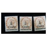 Mauritius 116 lot of 3, MH, CV $52