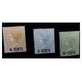 Mauritius 51(HR), 52, 57 MH, CV $217