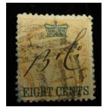 Straits Settlements 6 used CV $42