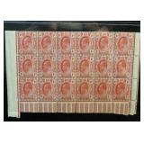 Transvaal 282 MH block of 18 CV $27 Some