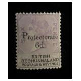 British Protectorate Bechuanaland 65 MH, CV $125