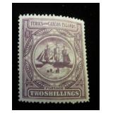 Turks & Caicos Islands 8 MH, CV $50