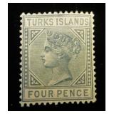 Turks Island 50 MH, CV $42