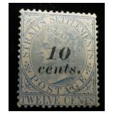 Straits Settlements 34 MH, CV $77