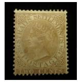 Straits Settlements 40 MH, small stain near
