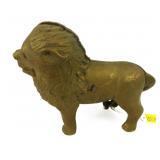 Lion Bank, Cast Iron, 5 1/4"high, 7" long