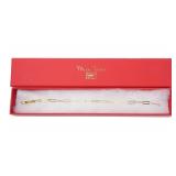 Sterling silver gold wash 7" chain bracelet