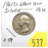 1961-D Washington quarter