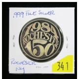 .999 Fine Silver 1984 Rochester NY 150th