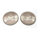 x2- 1966 Canadian dollars -x2 dollars -Sold by