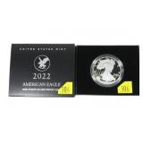 2022-W American Silver Eagle, Proof with box and