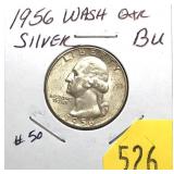 1956 Washington quarter, Unc.