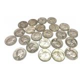 x23- Quarters, 90% silver -x23 quarters -Sold by