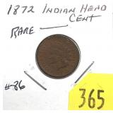 1872 Indian Head cent