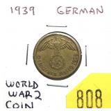 1939 German 10 pfennig