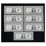 x7- $1 silver certificate series of 1957 -x7