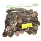 Lot, wheat cents, 250 pcs.