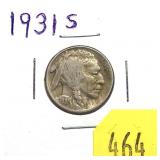 1931-S Buffalo nickel
