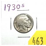 1930-S Buffalo nickel