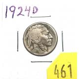 1924-D Buffalo nickel