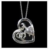 Sterling silver hearts and turtle "You are My
