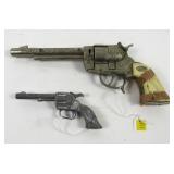 Lot, 2 Cap Pistols: Gene Autry 44, 11" long;