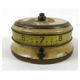 Circular Wind-up clock, 5" diameter, Clock is