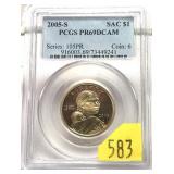 2005-S $1 Sacagawea dollar PCGS slab certified