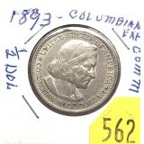 1893 Columbian half dollar