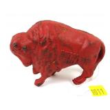 Buffalo Billy Bank, Cast Iron, 3" high, 4 1/4"