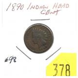 1890 Indian Head cent
