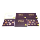 x6- 1970 British coin sets -x6 sets -Sold by the