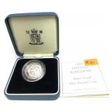 1999 1 pound silver coin
