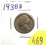 1938-D Jefferson nickel