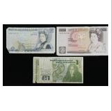 Lot, world notes, 3 pcs.