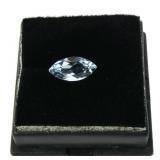 Marquise cut 12 x 6mm aquamarine, approx. 1.46 cts