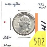 1932 Washington quarter