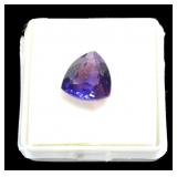 Trillion cut 10.3 x 10.3 x 5.8mm tanzanite,