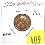 1950 Lincoln cent
