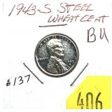 1943-S Lincoln cent